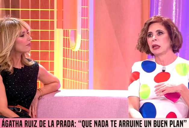 Agatha Ruiz de la Prada con Emma García en Fiesta