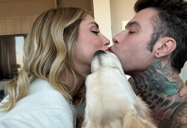 Chiara Ferragni y Fedez en una imagen de redes