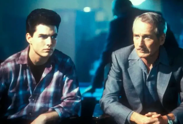 Paul Newman y Tom Cruise en El color del dinero