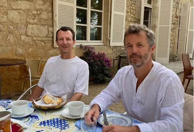 Federico de Dinamarca con su hermano Joaquín.