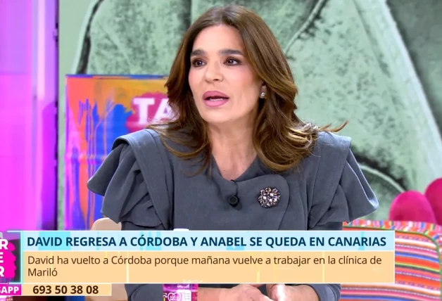 Raquel Bollo reaparece en televisión en TardeAR hablando de la relación de Anabel Pantoja.y David Rodríguez.