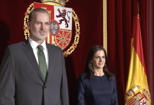 Figuras de los Reyes y Leonor en el Museo de Cera de Madrid