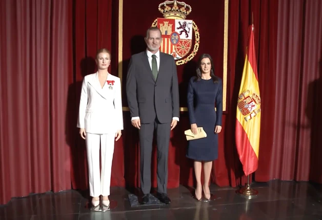 Figuras de los Reyes y Leonor en el Museo de Cera de Madrid