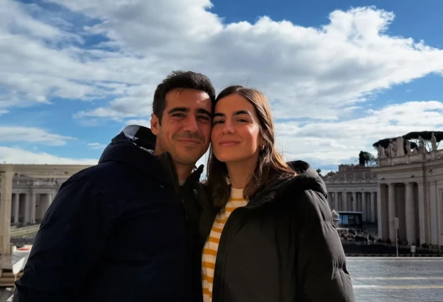 Alberto Herrera y su novia, Blanca Llandrés Parejo.