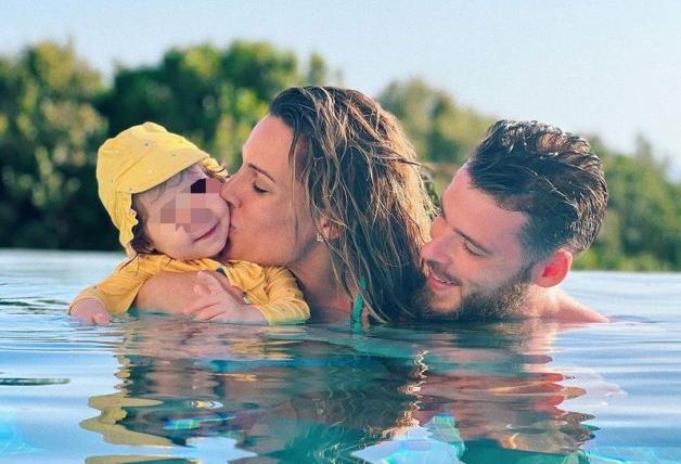 Edurne, David De Gea y su hija, Yanay, que ya tiene 15 meses, disfrutaron, hace unos días, de unas vacaciones en familia.