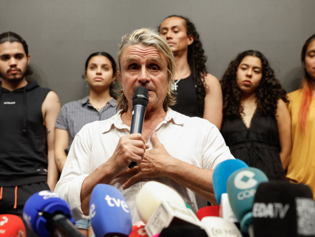 Nacho Cano, en la rueda de prensa posterior a su detención