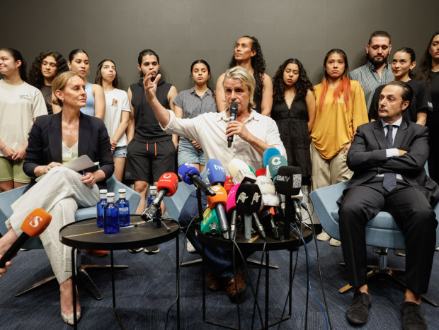 Nacho Cano, en la rueda de prensa posterior a su detención