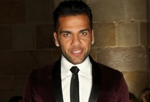 Dani Alves, sonriente.