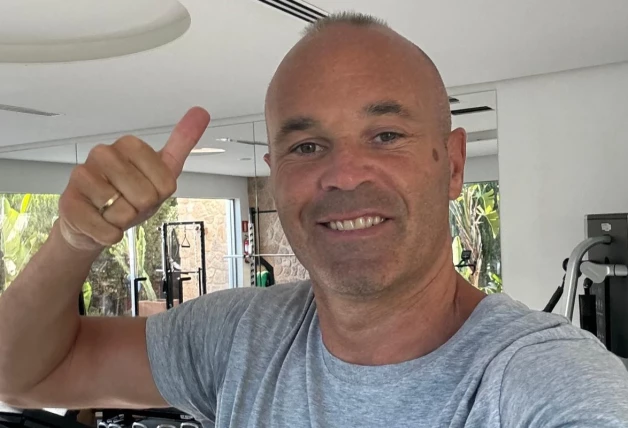 Andrés Iniesta, en una imagen de redes sociales.