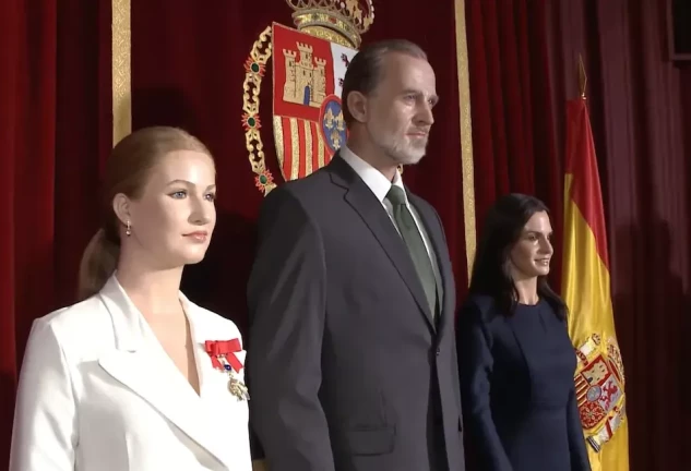 Figuras de los Reyes y Leonor en el Museo de Cera de Madrid