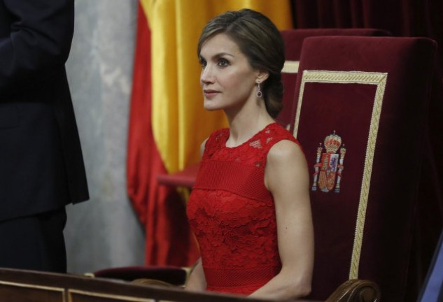 La reina, en el solemne acto conmemorativo del 40º aniversario de las primeras elecciones democráticas.  