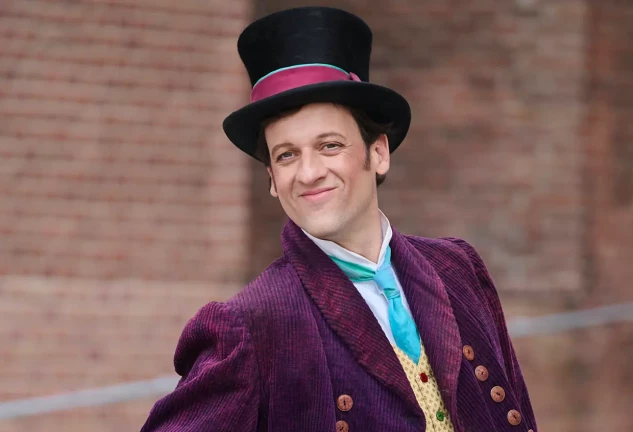 Edu Soto caracterizado como Willy Wonka para el musical de Charlie y la fábrica de chocolate.