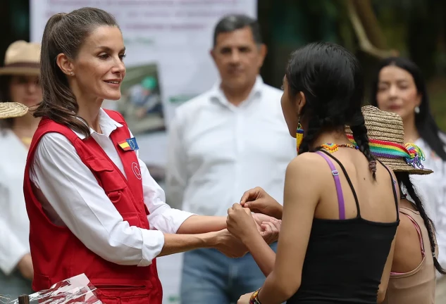 La reina Letizia en Colombia.