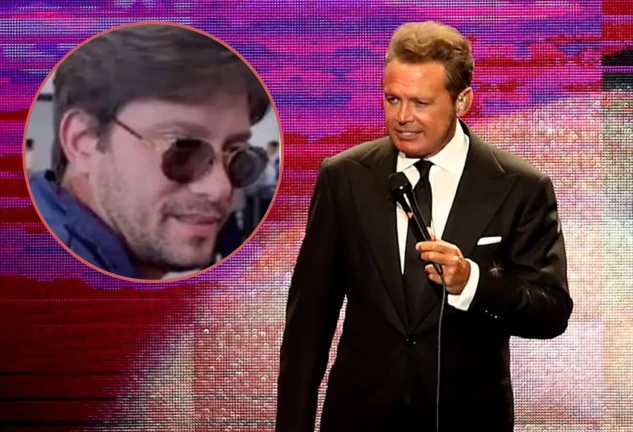 Luis Miguel en un montaje con su hermano Sergio Basteri