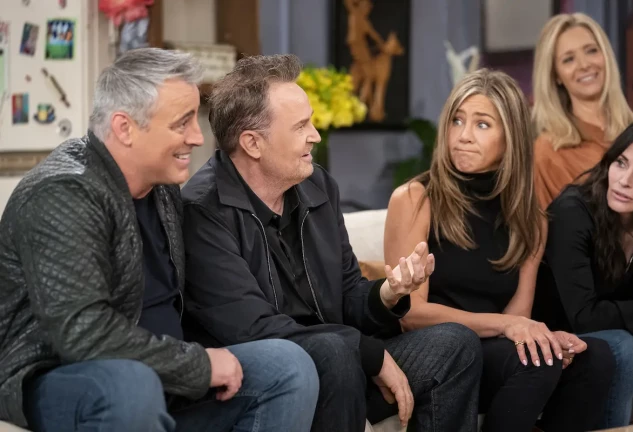 Los actores de Friends en una imagen de su reencuentro.