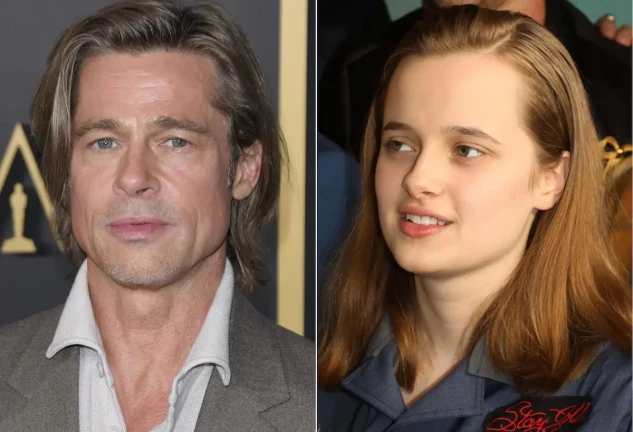 Brad Pitt y su hija Vivienne