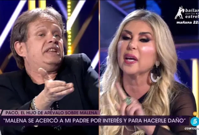 Paquito Arévalo discute con Malena en TV