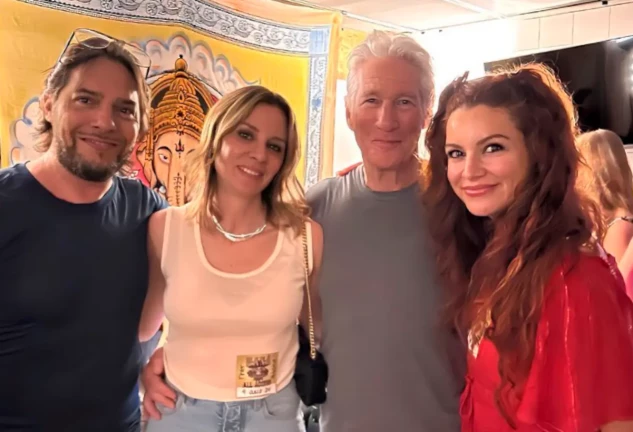 Richard Gere, Alejandra Silva concierto Maná