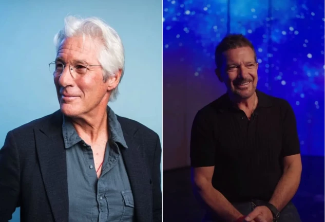 Richard Gere celebra su 75 cumpleaños con Antonio Banderas.