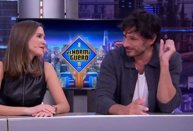 Natalia Sánchez y Andrés Velencoso, en 'El Hormiguero'