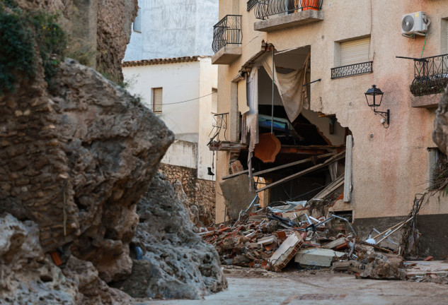 Imagen de Letur tras la DANA (EFE)