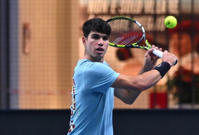 Carlos Alcaraz en el torneo 'ATP Finals' de Turín