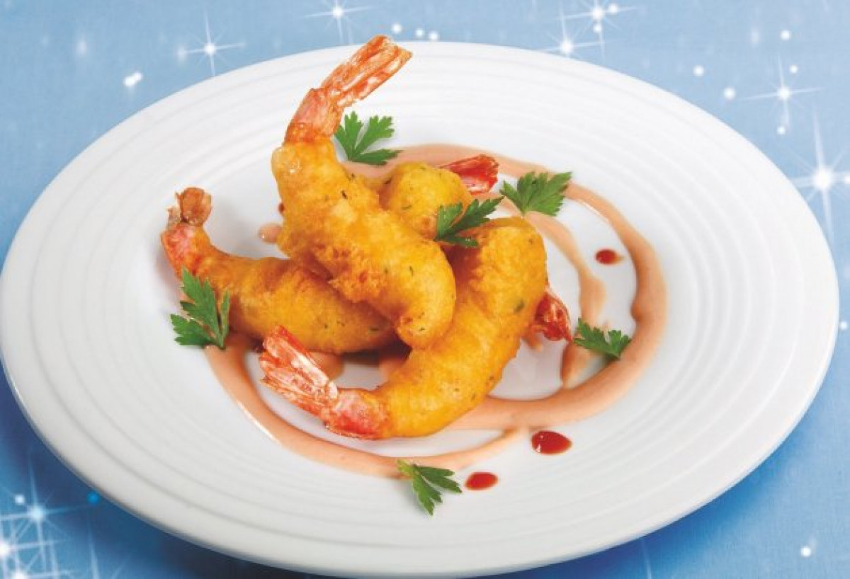 Gambas Orly con salsa cóctel - Recetas