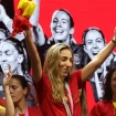 Olga Carmona protagonizó la fiesta de la Selección Española.