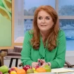 sarah ferguson trabajando en plató de television