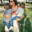 Sara Carbonero con sus hijos