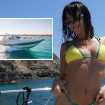 Aitana está navegando en yate en Ibiza.
