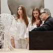 Princesa Leonor y la Infanta Sofía, en el taller de Jaume Plensa