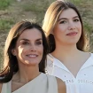 Le reina Letizia y la infanta Sofía.