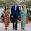 Felipe, Letizia y Sofía en Mallorca.