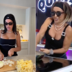 Georgina Rodríguez cocinando su tortilla y la imitación de María Patiño.