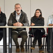 Los reyes asisten a la reunión de coordinación de última hora.