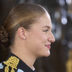 Crown Princess Leonor attends The Spanish National Day Reception  at Royal Palace on October 12, 2024 in Madrid, Spain