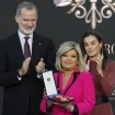 Terelu Campos con los reyes Felipe y Letizia en la entrega de Medallas de Oro al Mérito en las Bellas Artes 2023