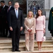 Felipe y Letizia almorzaron con la presidenta Meloni.