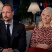 Haakon y Mette Marit durante la entrevista.