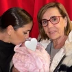 Anabel Pantoja y Merchi con la pequeña Alma.