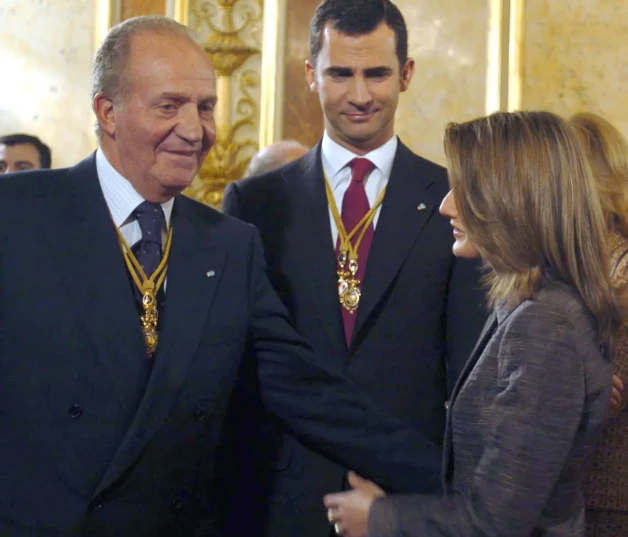 Rey emerito con Letizia