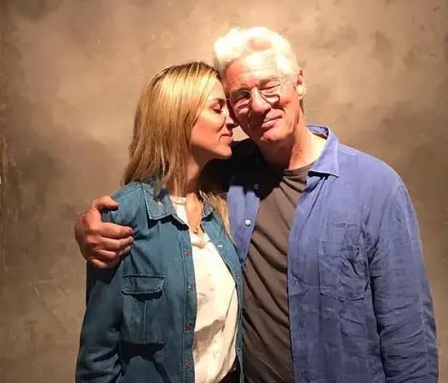 Richard Gere y Alejandra Gere.