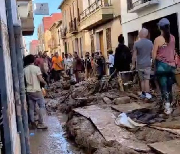 Cristina Tárrega, muy afectada por la DANA