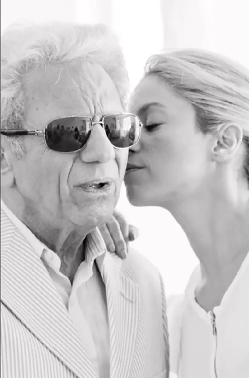 Shakira con su padre.