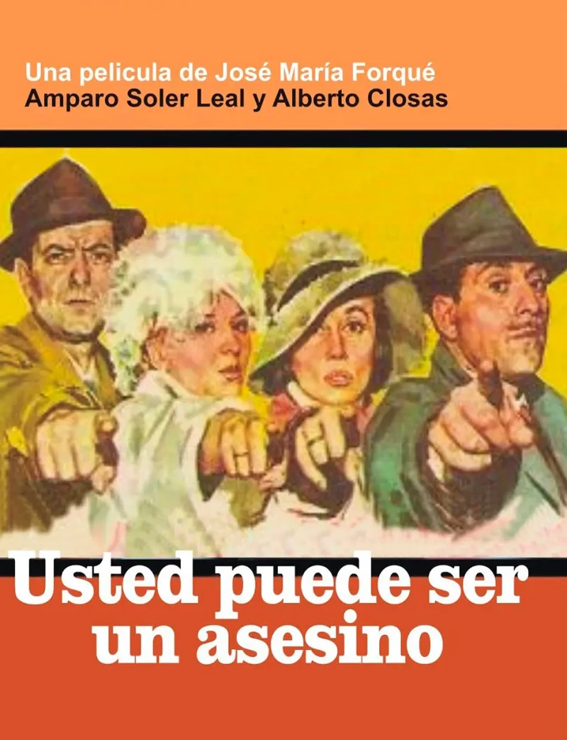 Carátula de la película 'Usted puede ser un asesino', protagonizada por Alberto Closas.