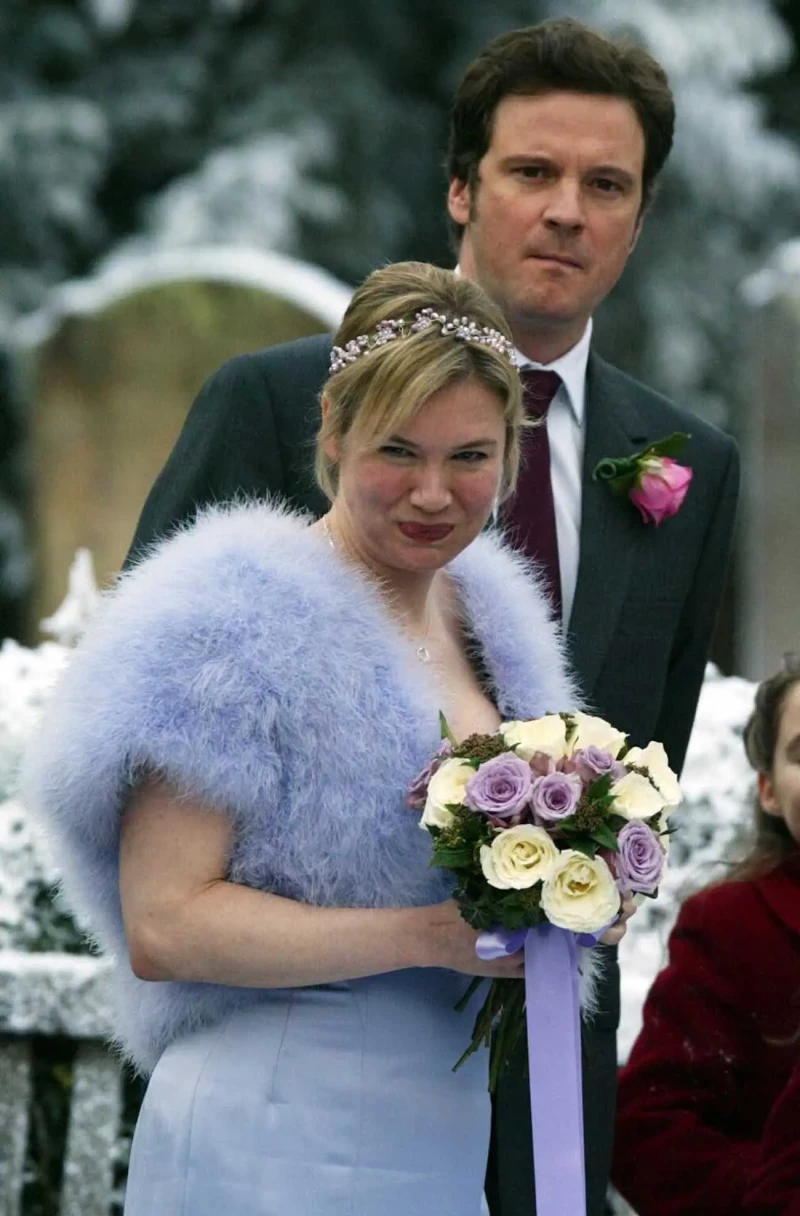 Reneé Zellweger y Colin Firth en una escena del rodaje de "Bridget Jones: Sobreviviré", segunda parte de la película.