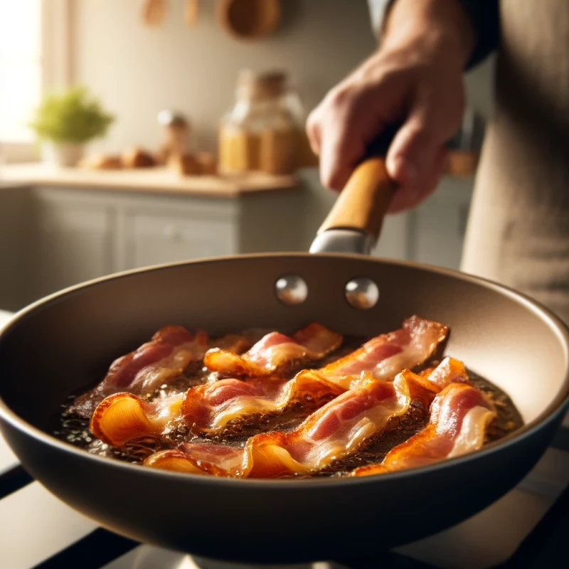 cocina la panceta lentamente para que quede bien crujiente