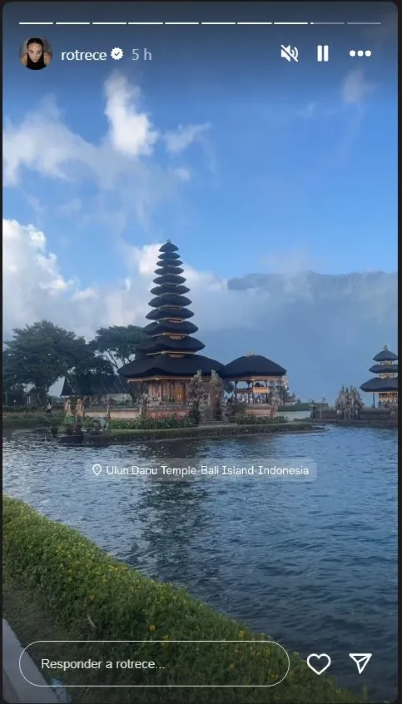 Rocío Flores en Bali.