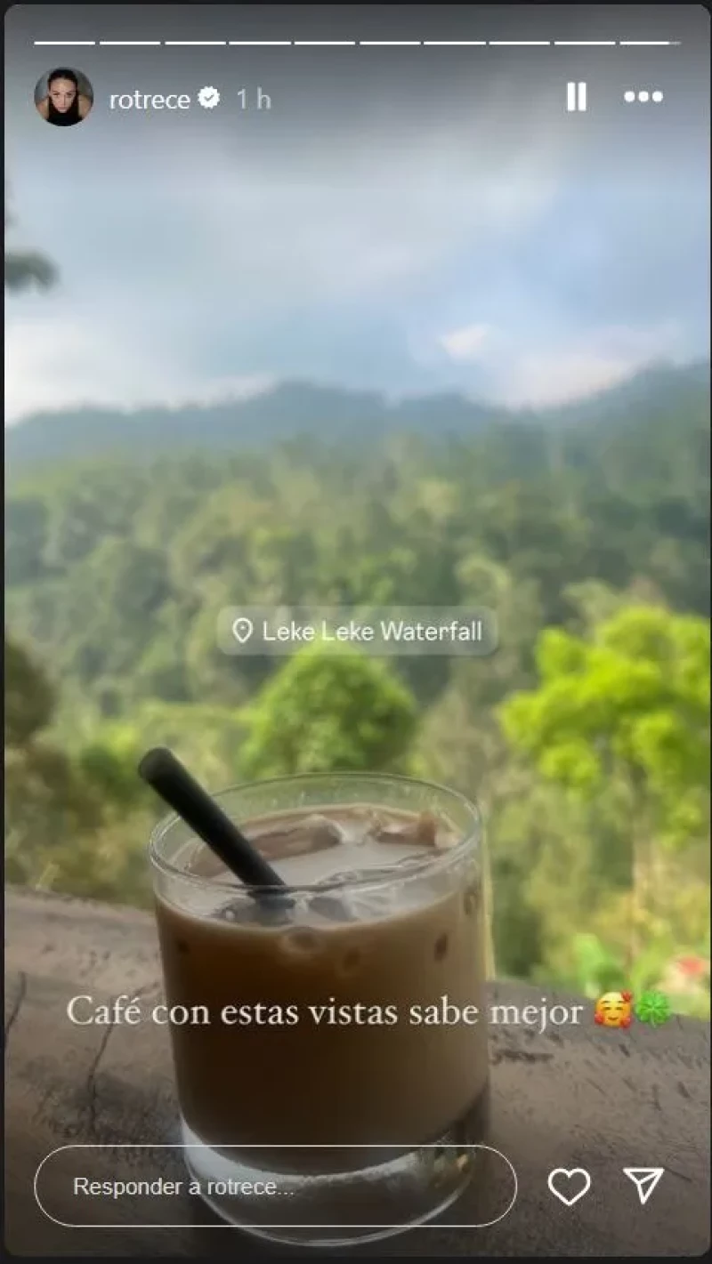 Rocío Flores en Bali.